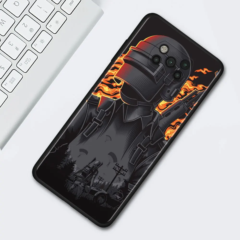 playerunknowns battlegrounds pubg case for xiaomi mi poco x3 nfc m3 x3 pro f3 gt f1 redmi note 8 9 10 pro 8t 9t 9s phone cover free global shipping