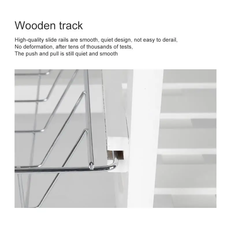 Напольные полки-тележки для кухни и ванной многоярусная Съемная стойка хранения