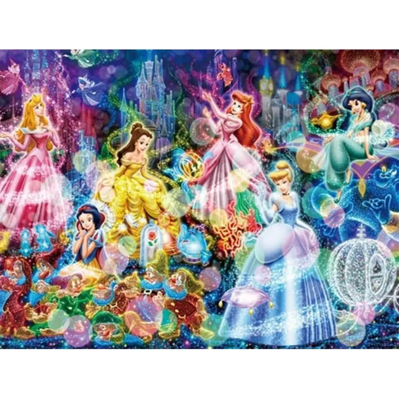 5D DIY full Square/Round Drill diamond painting Cross stitch Disney Princesses 3D Rhinestone embroidery Home Mosaic decor gift | Дом и сад