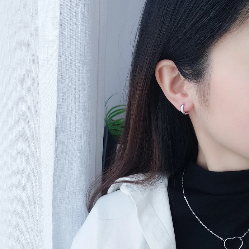 OBEAR 100% Серебро 925 пробы простые Винтажные серьги гвоздики для женщин