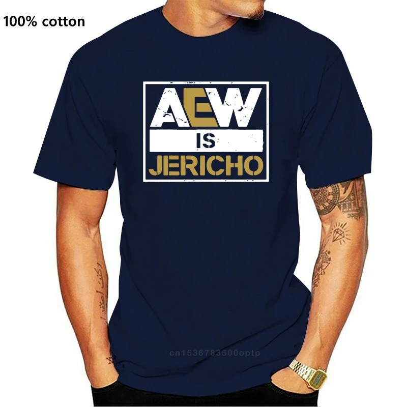 

Мужская футболка с коротким рукавом бренда Aew Is Jericho, лето 2021