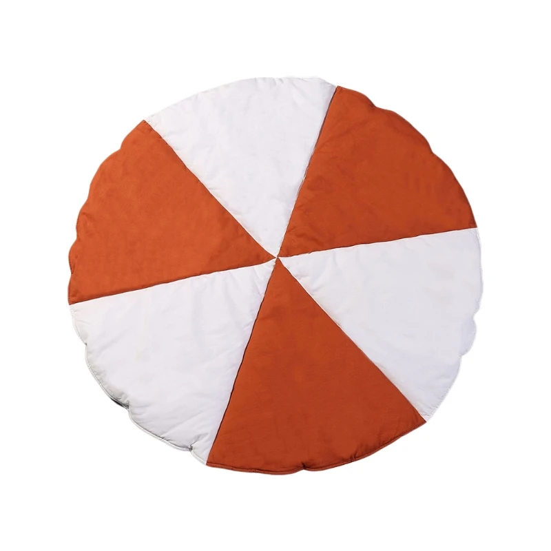 

Nordic Newborn Baby Soft Cotton Creeping Mat Crawling Pad Play Game Rugs Round Windmill Floor Carpet for Children