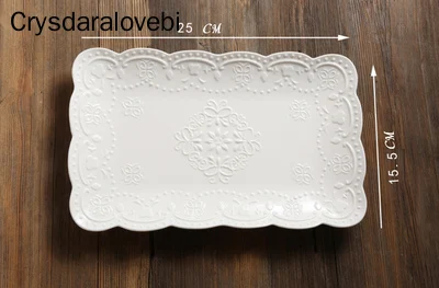 Китайская керамическая квадратная тарелка для завтрака десертная с бабочками