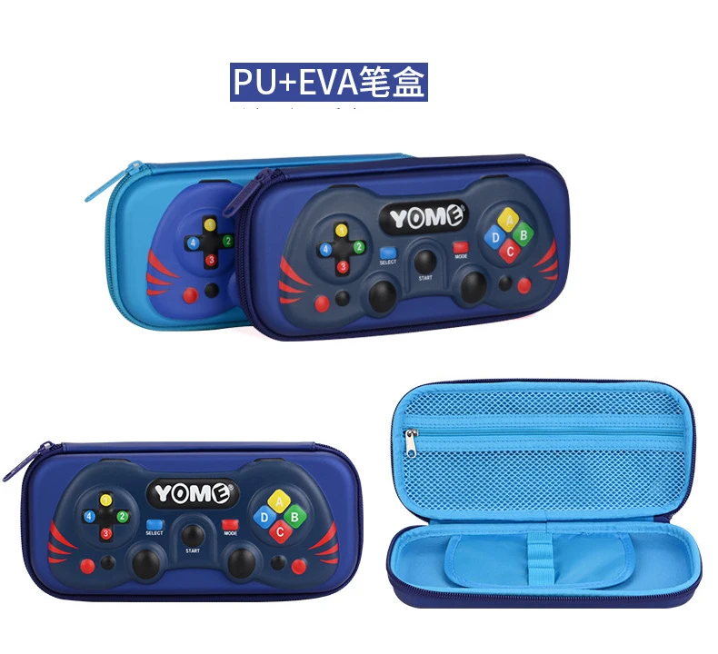 Синяя игра для мальчиков пенал Чехол кабеля игровой автомат карандашей сумка