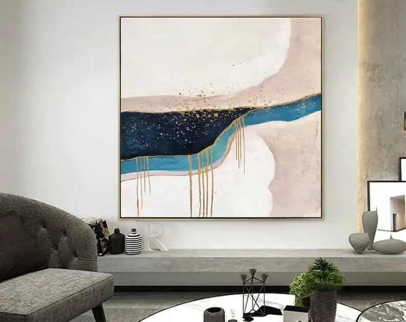 Большая абстрактная Настенная картина очень большая оригинальная современная