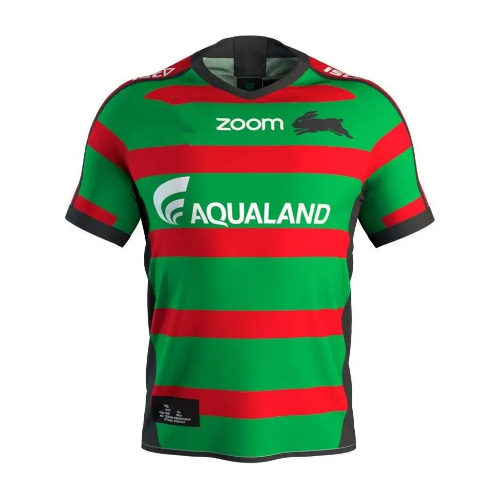 Футболка для регби из южной сиднеи RABBITOHS Размер: S-3XL напечатано на заказ имя номер качество идеальное - Цвет: 2019 HOME