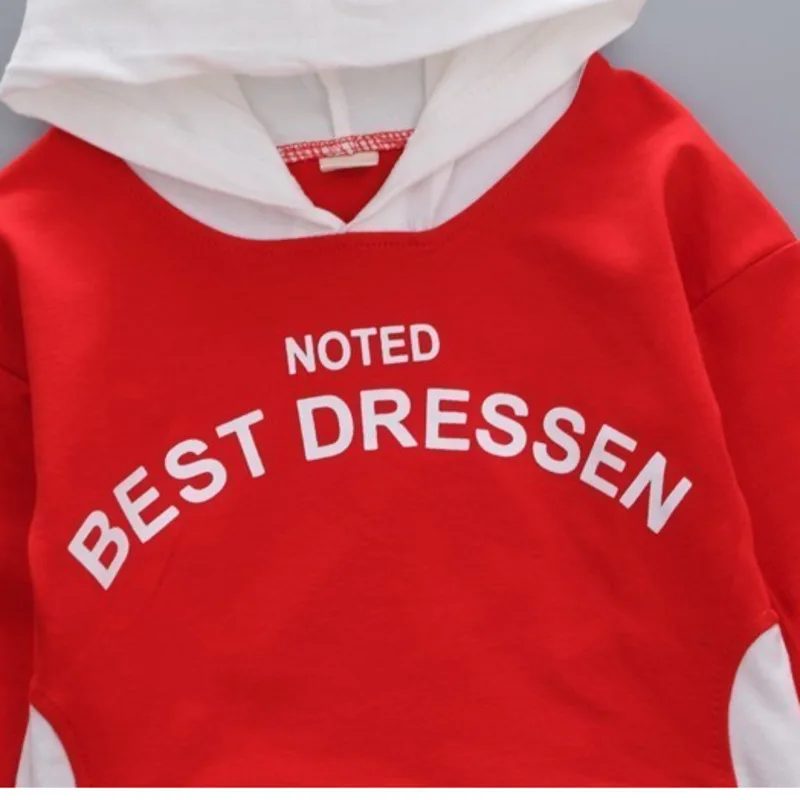 Новинка Сезон весна-осень Детская одежда из хлопка для мальчиков и девочек