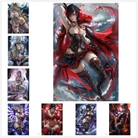 overwatch game poster canvas decorative painting wall stickers home decoration supplies anime sexy poster wall art decorations
