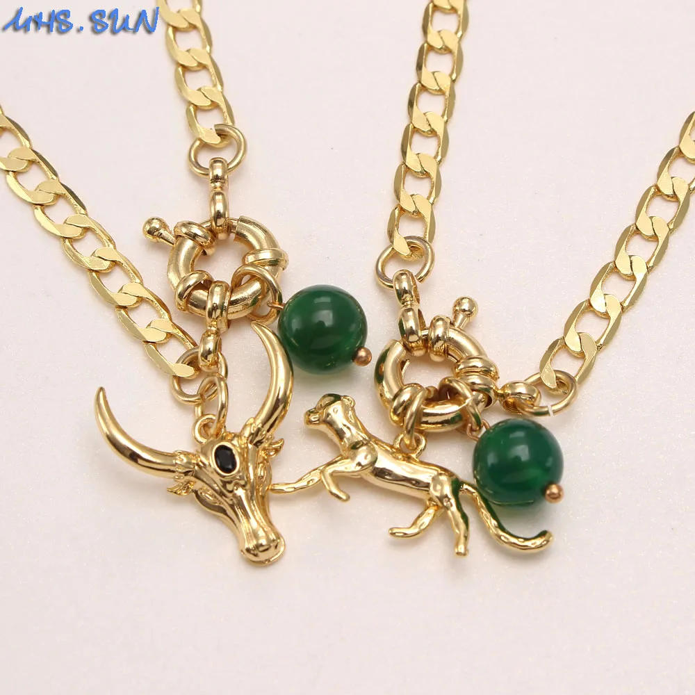 Ожерелье-цепочка MHS.SUN с модным дизайном крупного рогатого скота/подвеска