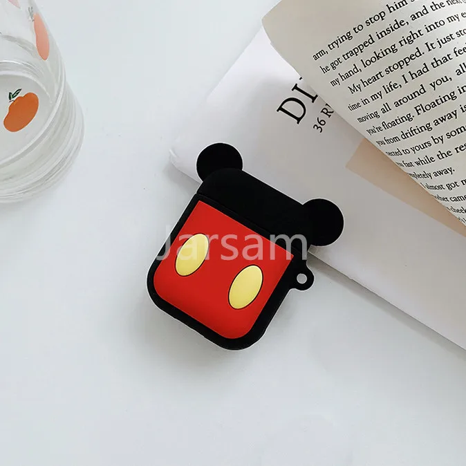 Милый мультяшный беспроводной Чехол для наушников для Apple AirPods силиконовый чехол для зарядки наушников Защитный чехол для AirPods