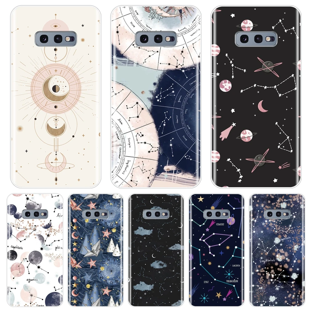 Задняя крышка для Samsung Galaxy S10E S10 Plus 5G Art Star Space Constellation силиконовый чехол телефона Note