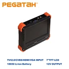 Камера CCTV тестер7 дюймов CCTV тестер видео тестер AHD ip видеотестер мини ahd монитор 4 в 1 с VGA HDMI вход Камера Безопасности s