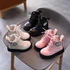 Осень 2021, детские ботинки для девочек и мальчиков, детская обувь, модный дизайн с двойной молнией, легко носить