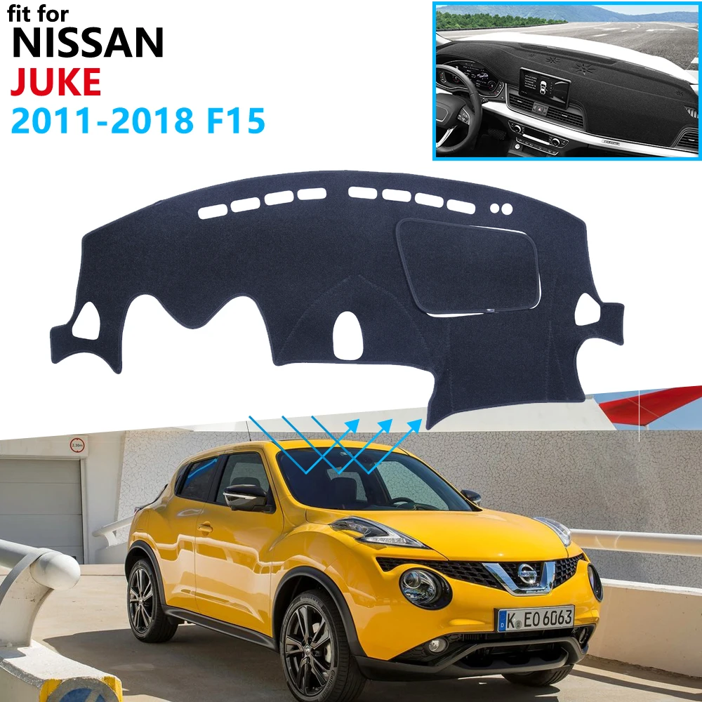 Защитная накладка на приборную панель Nissan JUKE F15 2011 ~ 2019 автомобильные аксессуары