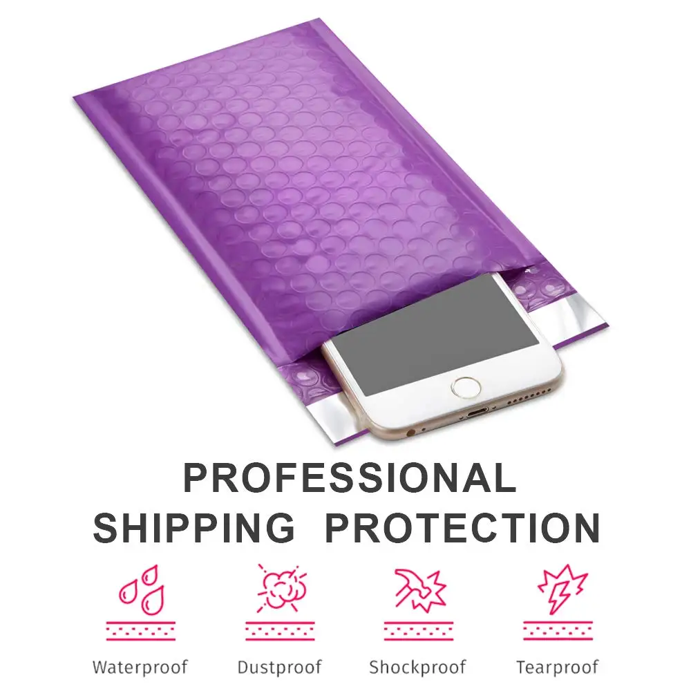 10 шт. пузырчатые конверты #000 4x7 дюймов/120*180 мм|purple envelope|mailers envelopes12 envelopes |