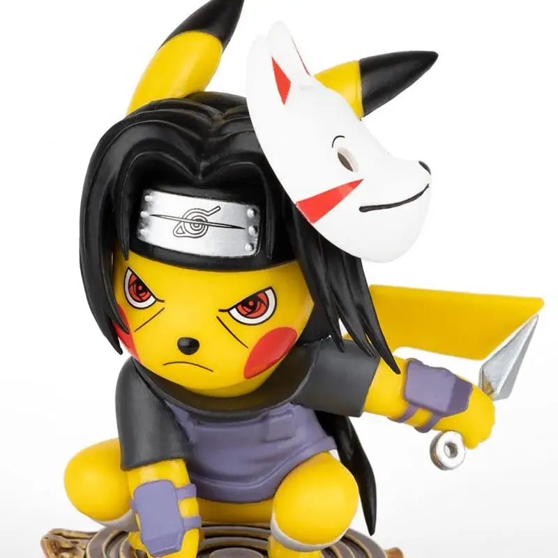 TAKARA TOMY Pikachu Косплей Uchiha Itachi Коллекция ПВХ фигурку Модель игрушки подарок для