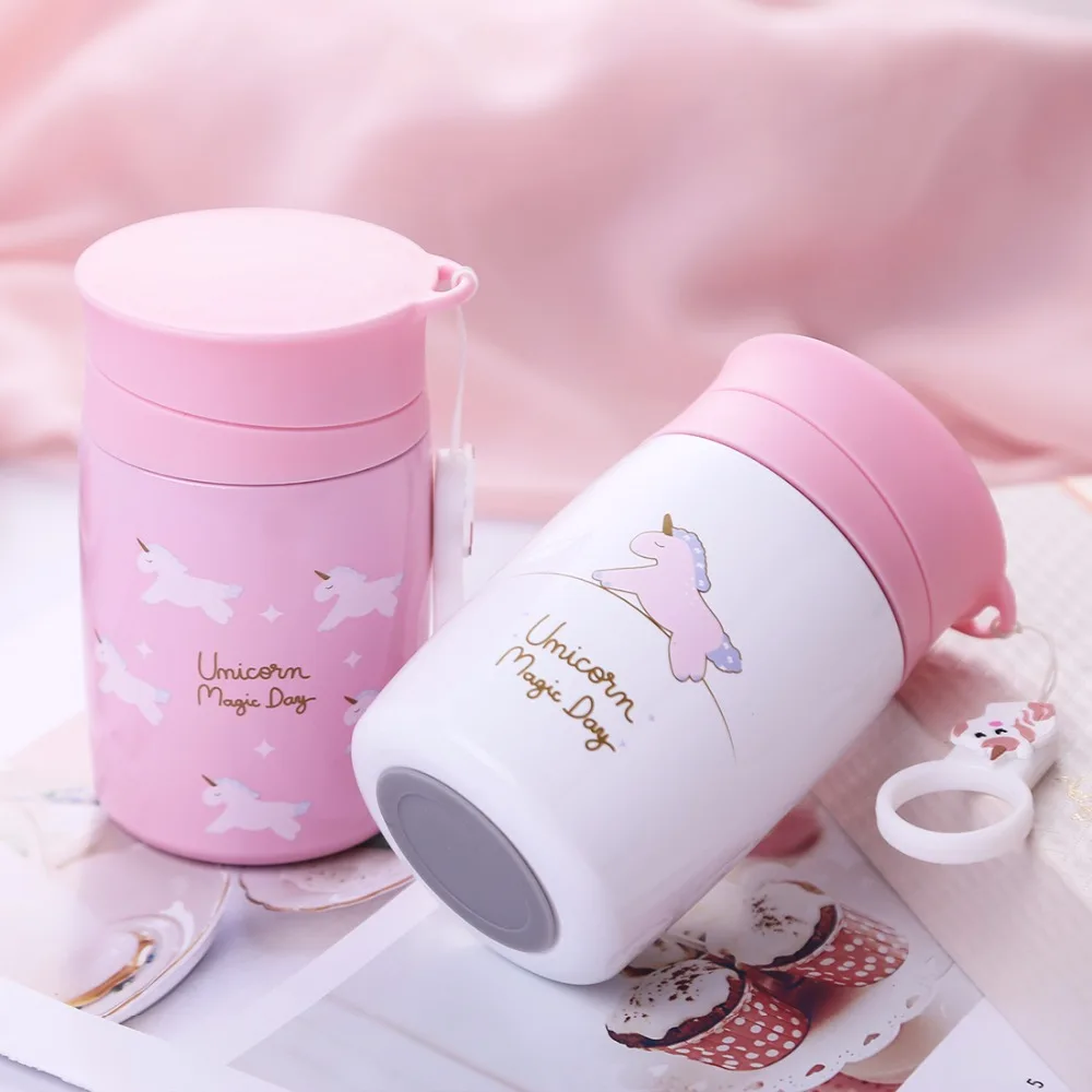 300 мл Детские милые термосы бутылочки для девочек детские кормления портативные