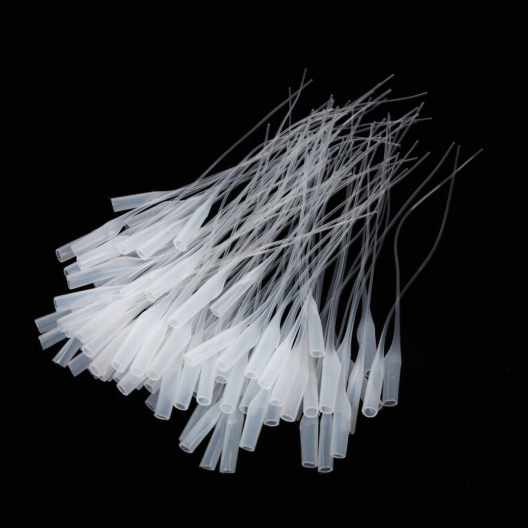 

100pieces Glue Micro-tips Plastic Glue Bottle Tips Glue Extender Precision Applicator Dropping Tube Nozzle Adhesive Dispensers