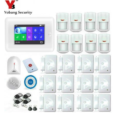 Беспроводная система сигнализации с сенсорным экраном 4 3 дюйма Wi-Fi GSM |