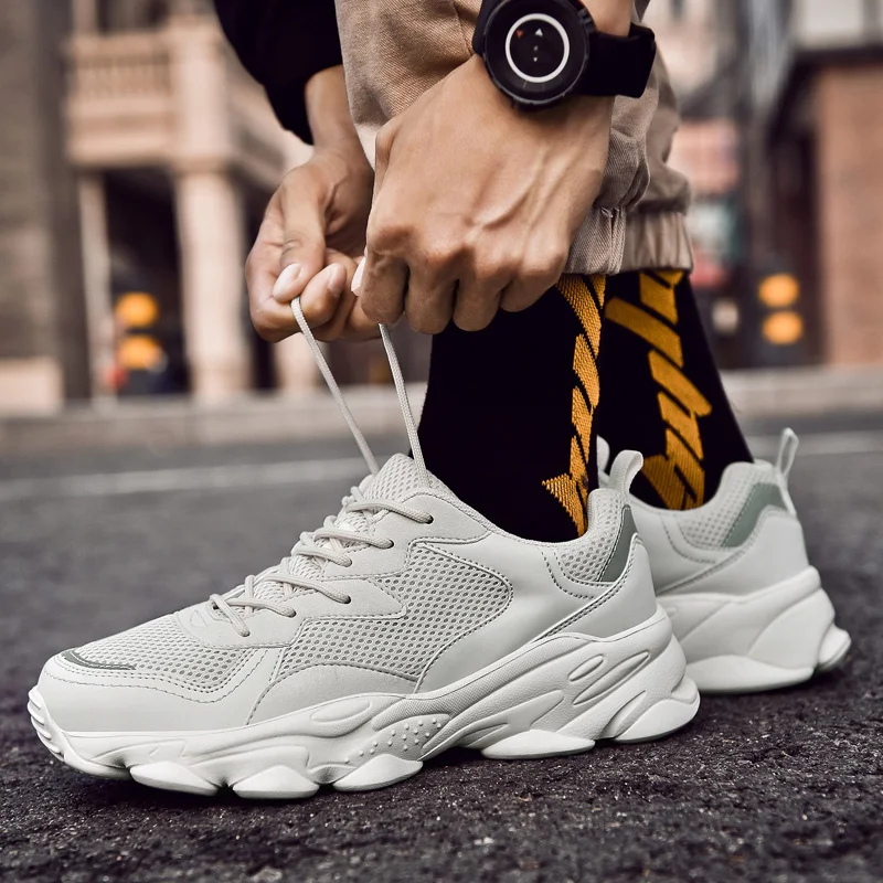 fashion black sports casual sneakers Breathable male breathable informales summer sapatos shoe Shoes Sneaker white 2020 mesh de |