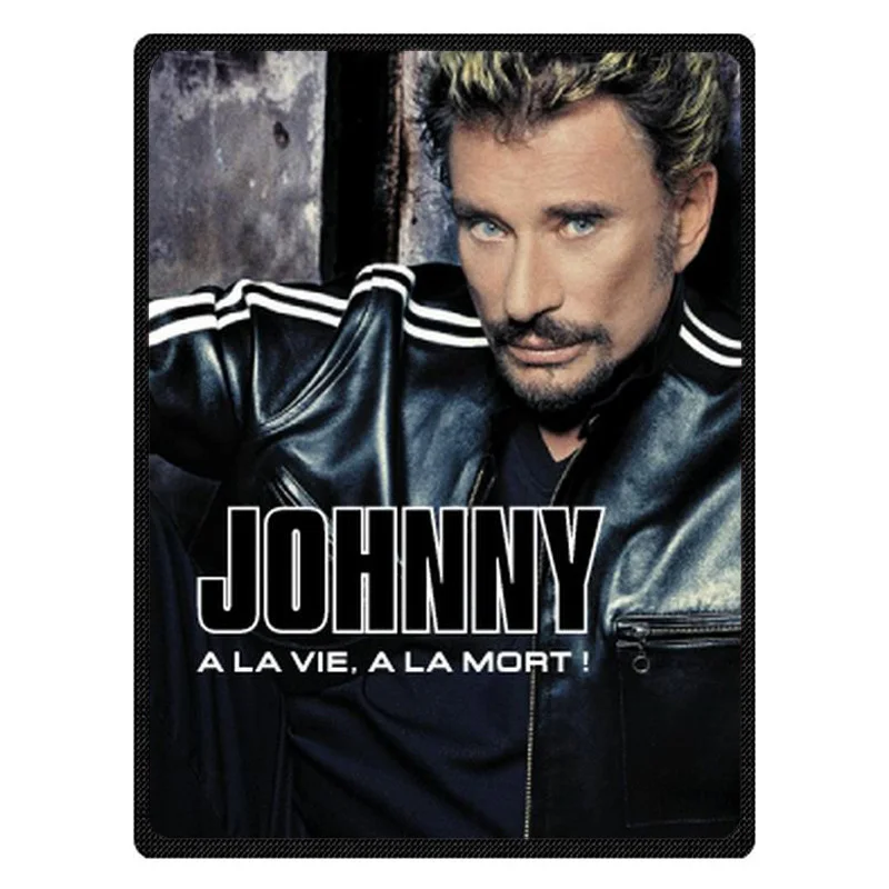 Hot Sale Kintting Blankets Johnny Hallyday Manta Fleece Blanket Sofa/Bed/Plane Travel Plaids Bedding bedspread | Дом и сад
