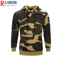 rainbowtouches 2021 new fashion mens camouflage panel sportswear spring and autumn casual loose warm hoodie with pocket