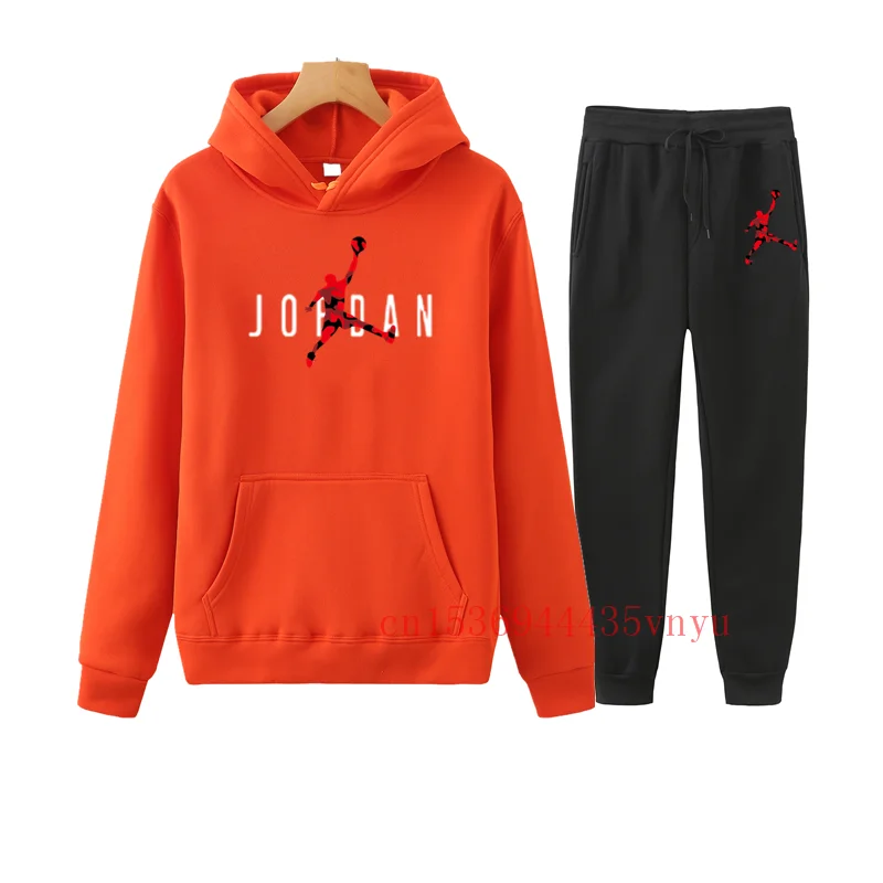 

2020 new 2-piece women's letter stripe Hoodie Pants Set warm women's printed sportswear top pants women's set