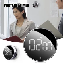 Digital Stopwatch Electronic Magnetic Stopwatch with Clock and Digital LED Alarm for Office Bathroom Kitchen TN88