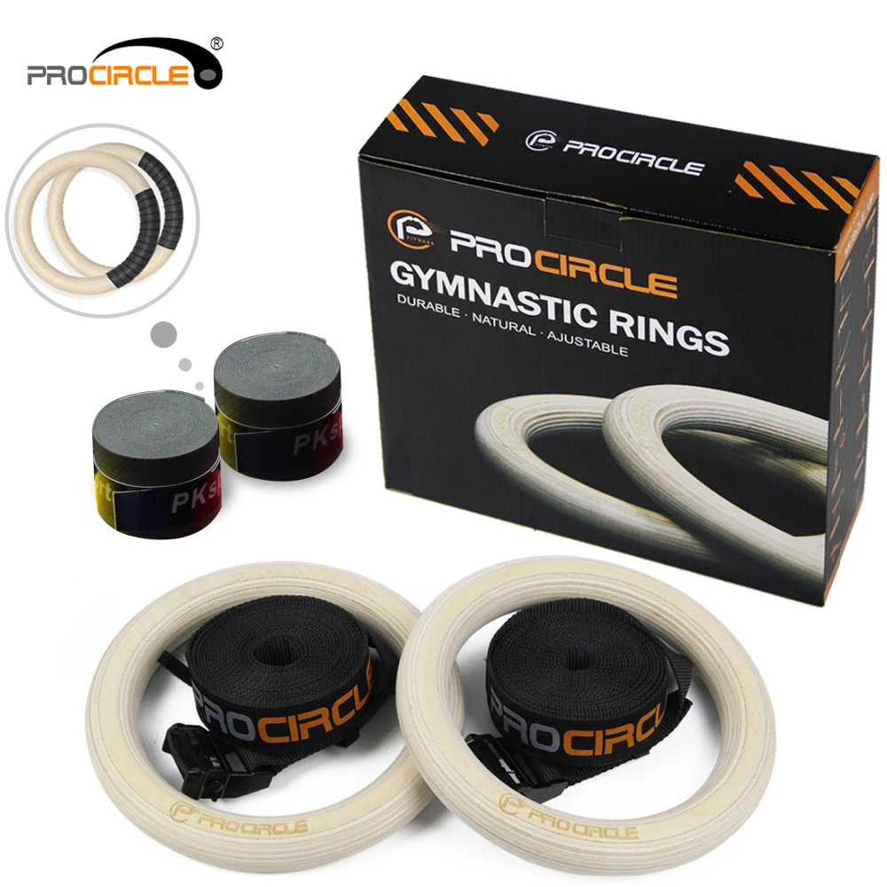 

Деревянные гимнастические кольца 25/28/32 мм, кольца для тренажерного зала с регулируемыми длинными ремешками с пряжками, тренировочные кольц...