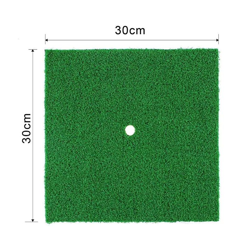 

30x30cm Golf Backyard Putting Golf Practice Mat Chipping Hitting Pad Garden Training Aid Grass Portable Beginner