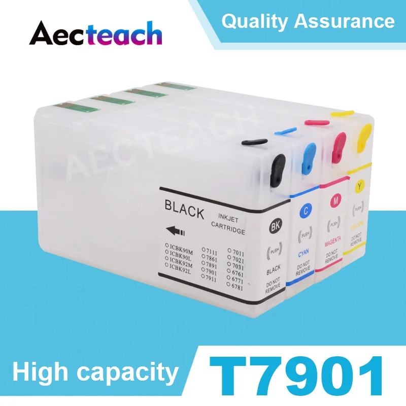 Aecteach T7901 T7902 T7903 T7904 картридж для принтера Epson WorkForce Pro WF-4630DWF 4640DTWF 5110DW принтер |