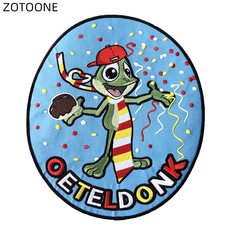 ZOTOONE Oete ldonk нашивки утюгом значок лягушка карнавал для Нидерландов DIY вышитые