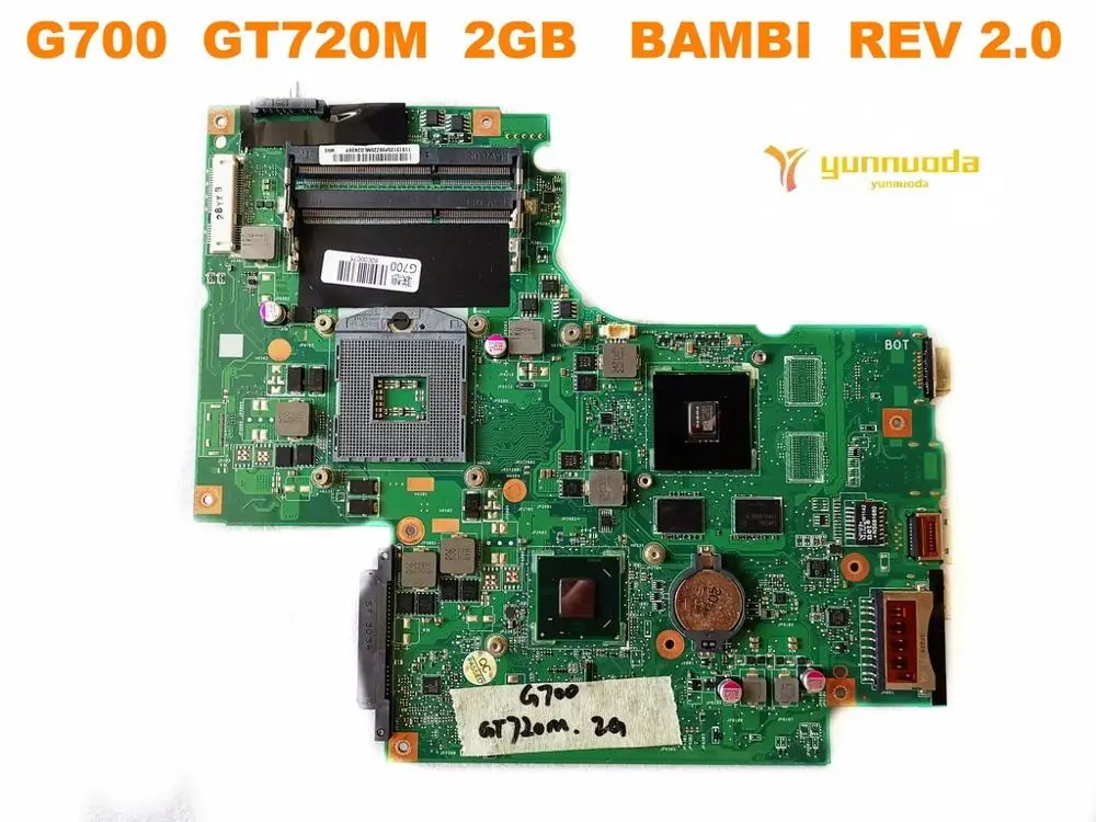 Оригинальная материнская плата для ноутбука Lenovo G700 GT720M 2 Гб Бэмби REV 0