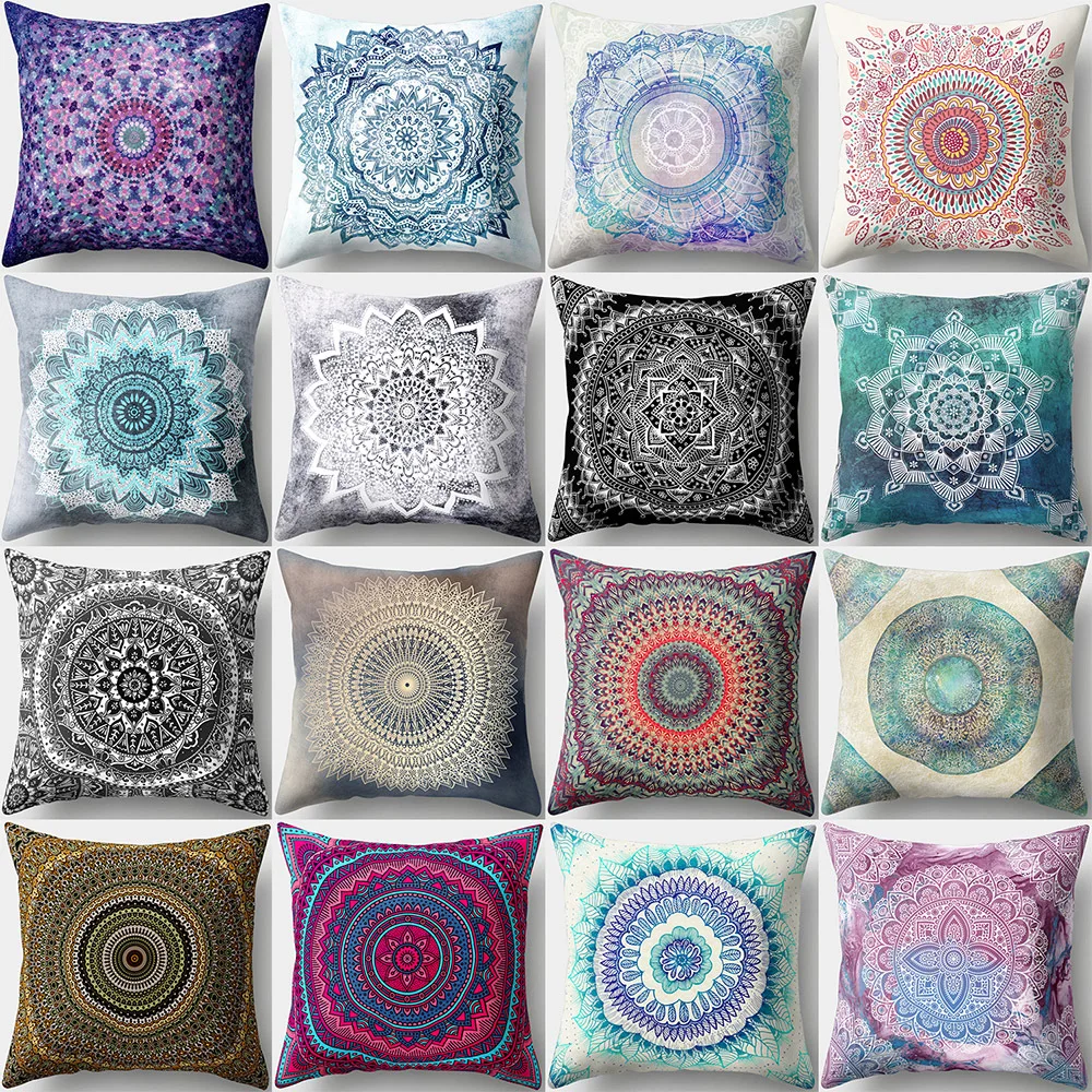 

Cute Vintage Print Cushion Cover Polyester Decorative for Sofa Seat Soft Throw Pillow Case Cover 45x45cm Home Decor