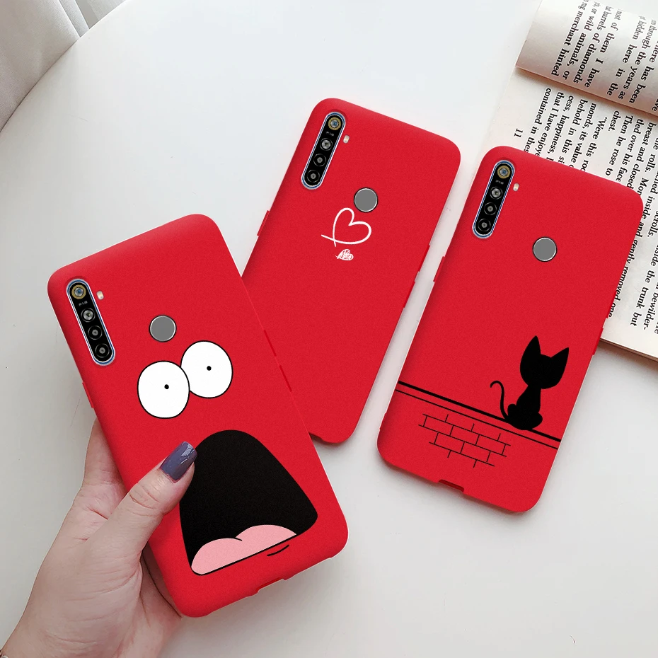 Чехол-накладка для Oppo Realme 5 Pro 5i 5s 6i Realme5 Realme6i милые Чехлы телефона мягкий матовый