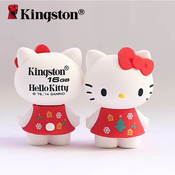 Kingston флэш-накопитель 16GB hello kitty мультяшный флеш-накопитель