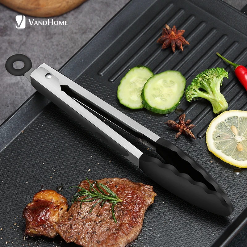 Силиконовые щипцы для барбекю термостойкие антипригарные салата хлеба пищевые