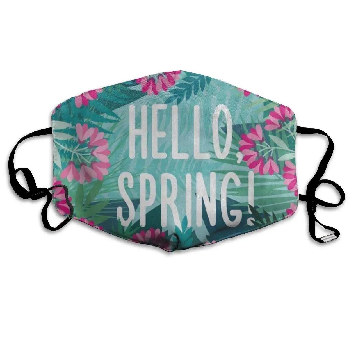 

Summer Spring Palm Leaf Flower Windproof Mouth Cover Protective Warm Face Covers for Women Men