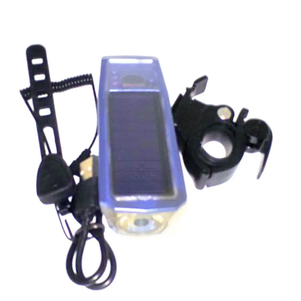 Солнечный фонарик для езды на велосипеде ночное освещение USB 2000 мАч