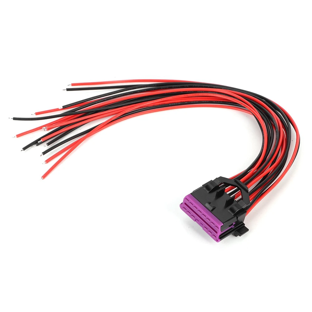 

16-контактный Штекерный адаптер OBD2, разъем для кабеля с внутренней резьбой для удлинительного адаптера, соединительный кабель