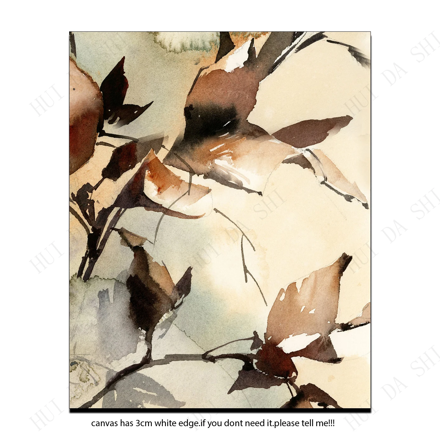 Настенная картина с изображением деревьев картины акварелью в свободном стиле