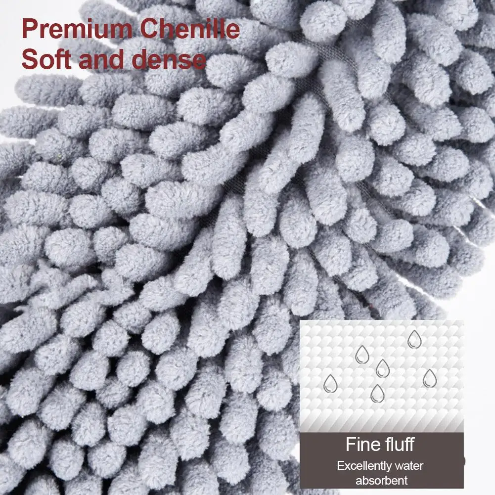 Автомобильная тряпка портативная мягкая микрофибра синель щетка для мытья