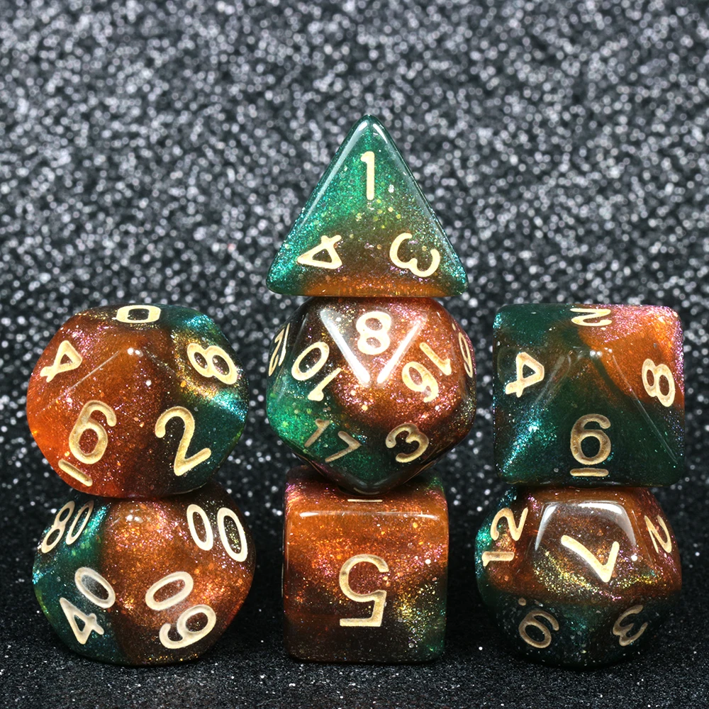 Супер Вселенная Галактика игральные кости DND набор D4-D20 Подземелья и Драконы РПГ лучшие подарки 8 цветов на выбор игра в кости - Цвет: Carina Nebula
