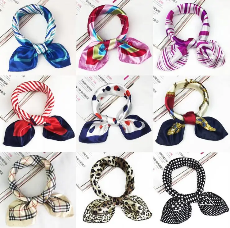 Модный Элегантный квадратный шарф в Корейском стиле для женщин и девушек 38