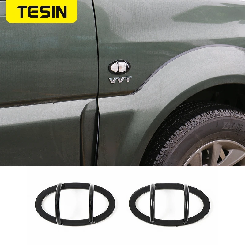 

TESIN Car Side Fender Turn Signal Light Cover Trim Anti-collision Lamp Guards Cover For Suzuki Jimny 2012-2018 Car Accessories