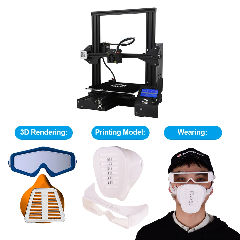 Высокоточный ender 3X усовершенствованный DIY 3D принтер самособирающаяся печать со