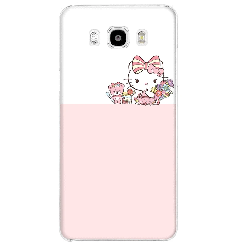 Чехол для телефона для samsung Galaxy M10 M20 M30 M40 S6 S7 край S8 S9 S10 S10e Plus Note 8 9 S3 S4 S5 твердый переплет рисунок «Hello Kitty»