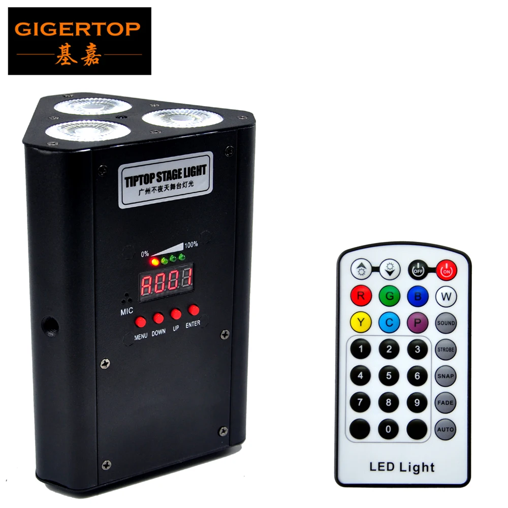Беспроводной светодиодный светильник ProLights 3x18 Вт RGBWA UV 6 в 1|light control circuit|controller 72vlight