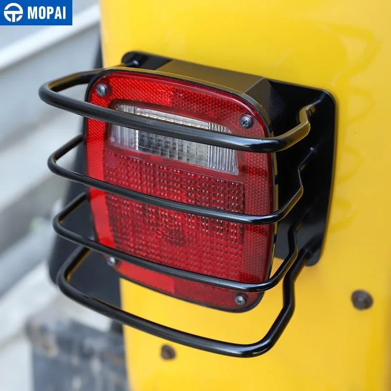 Капоты фар MOPAI для Jeep Wrangler 1997 2006 защитная крышка заднего фонаря TJ автомобильные