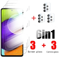 6in1 camera glass for samsung galaxy a52 a32 a72 a82 a22 5g protective glass for samsung a 52 32 72 82 22 light screen film sklo